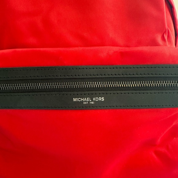 Michael Kors Kent Backpack In Red - Picture 4 of 11